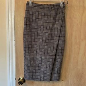 Professional midi skirt patterned